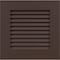Ekena Millwork 12"W x 12"H True Fit PVC Louver Shutters Sample, Raisin Brown SAMPLE-TFPLVTB - alternate 1